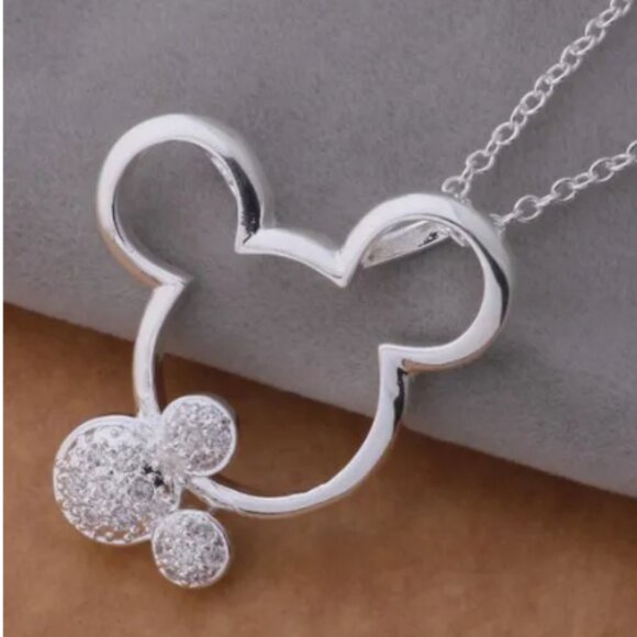 Mickey Mouse Pave Necklace - Picture 2 of 8